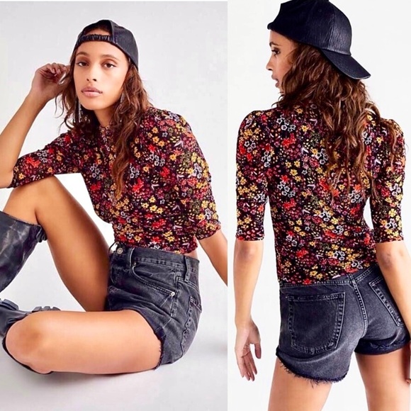 Free People Tops - Free People Twyla Ditsy Floral Top 
NWT